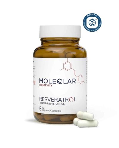 Resveratrol kapszula, 500 mg, 60 db, MoleQlar