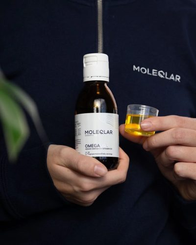 OmegaSOL: Vegán Omega 3 + D3 vitamin (150 ml), MoleQlar